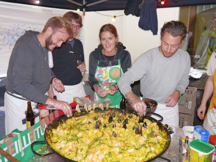 Wie immer ein Genuss: Die Paella am Quartier-Znacht.